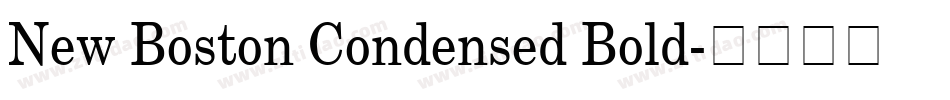 New Boston Condensed Bold字体转换